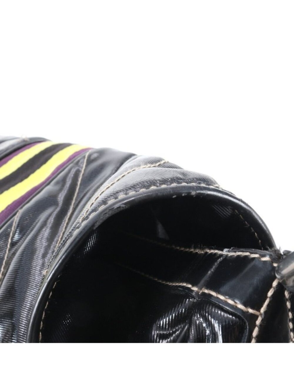 Gucci Crest Emblem Quilted Shoulder Bag Crossbody Messenger Business Black - Picture 8 of 11